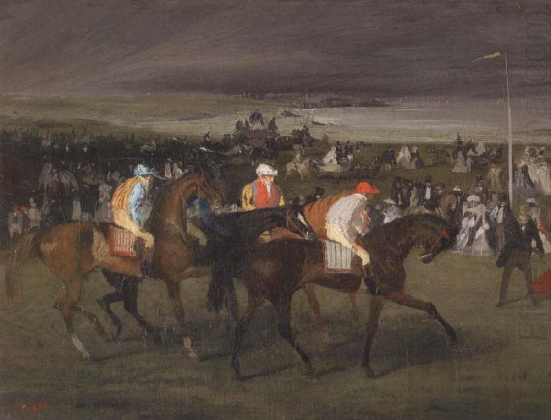 At the races The Start, Edgar Degas